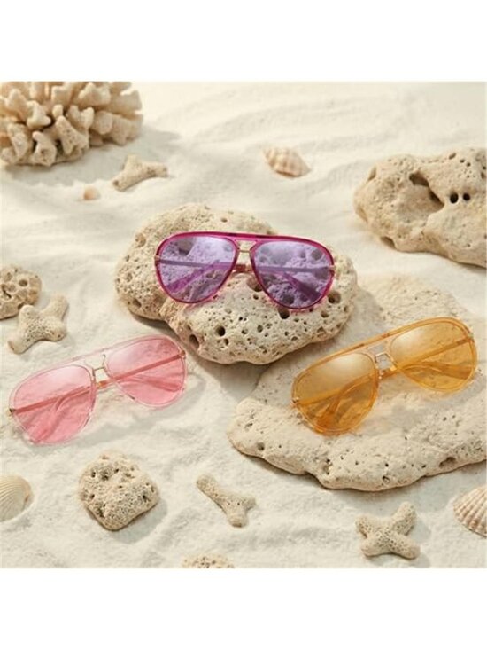 Women\'s Retro Aviator Sunglasses Trendy Shades Oversized Vintage